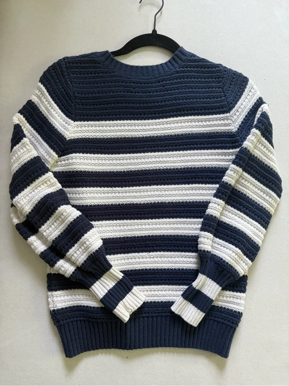 LOFT Striped Crewneck Sweater